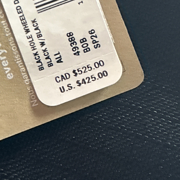 NWT Patagonia Black Hole Wheeled Duffel 100L 49388 Mint Cond. TPU DWR Ripstop - Picture 16 of 16